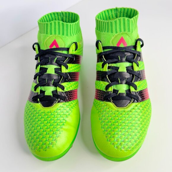ADIDAS ACE 16.1 PRIMEKNIT FG/AG GREEN SIZE 5.5 MENS AQ5151 - Picture 3 of 9